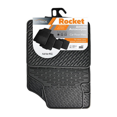 Cartech Πατάκια Αυτοκινήτου Rocket 4τμχ (09540)