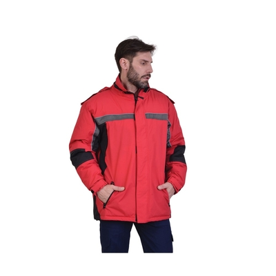 Ergo Parka Μπουφάν Εργασίας Ανακλαστικό Ψύχους Κόκκινο