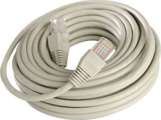 Eurolamp Καλώδιο Δικτύου UTP CAT-5e 5m Γκρι – Patch Cord 26AWG (147-10153)