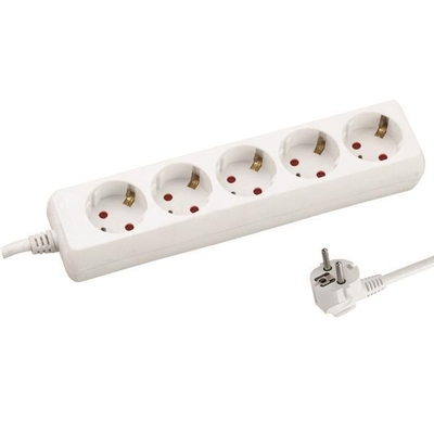 Eurolamp Πολύπριζο 5 Θέσεων – Καλώδιο 1.5m, Schuko, 16A / 3680W