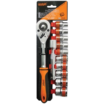 GADGET ΚΑΣΤΑΝΙΑ 1/2'' ΜΕ  ΣΕΤ ΚΑΡΥΔΑΚΙΑ 12 ΤΜΧ 10-24mm 0330578