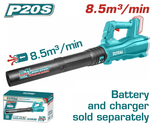 TOTAL ΦΥΣΗΤΗΡΑΣ ΚΗΠΟΥ ΜΠΑΤ. Li-ion 20V ΧΩΡΙΣ ΜΠΑΤΑΡΙΑ &amp; ΦΟΡΤΙΣΤΗ (TABLI20323)