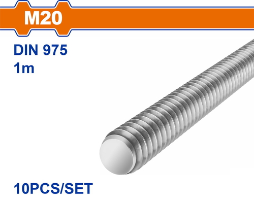 WADFOW ΝΤΙΖΑ-ΟΛΟΠΑΣΟ ΓΑΛΒΑΝΙΖΕ 4.8 DIN975 20mm / 1m (WXSZ320)