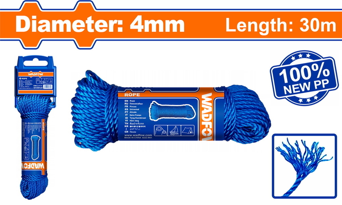 WADFOW ΣΧΟΙΝΙ ΡΡ 4mm / 30m (WRZ1304)